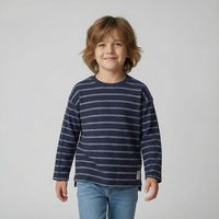 Polera Niño Manga Larga Algodón