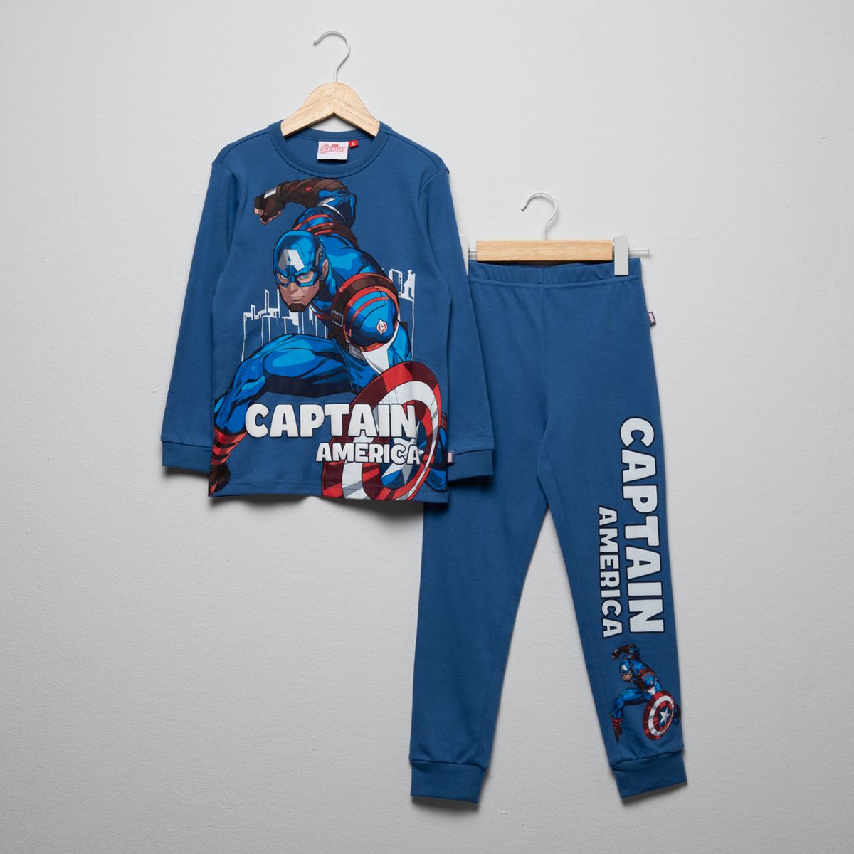 AVENGERS - Pijama Niño Algodón 2 Piezas Capitán America