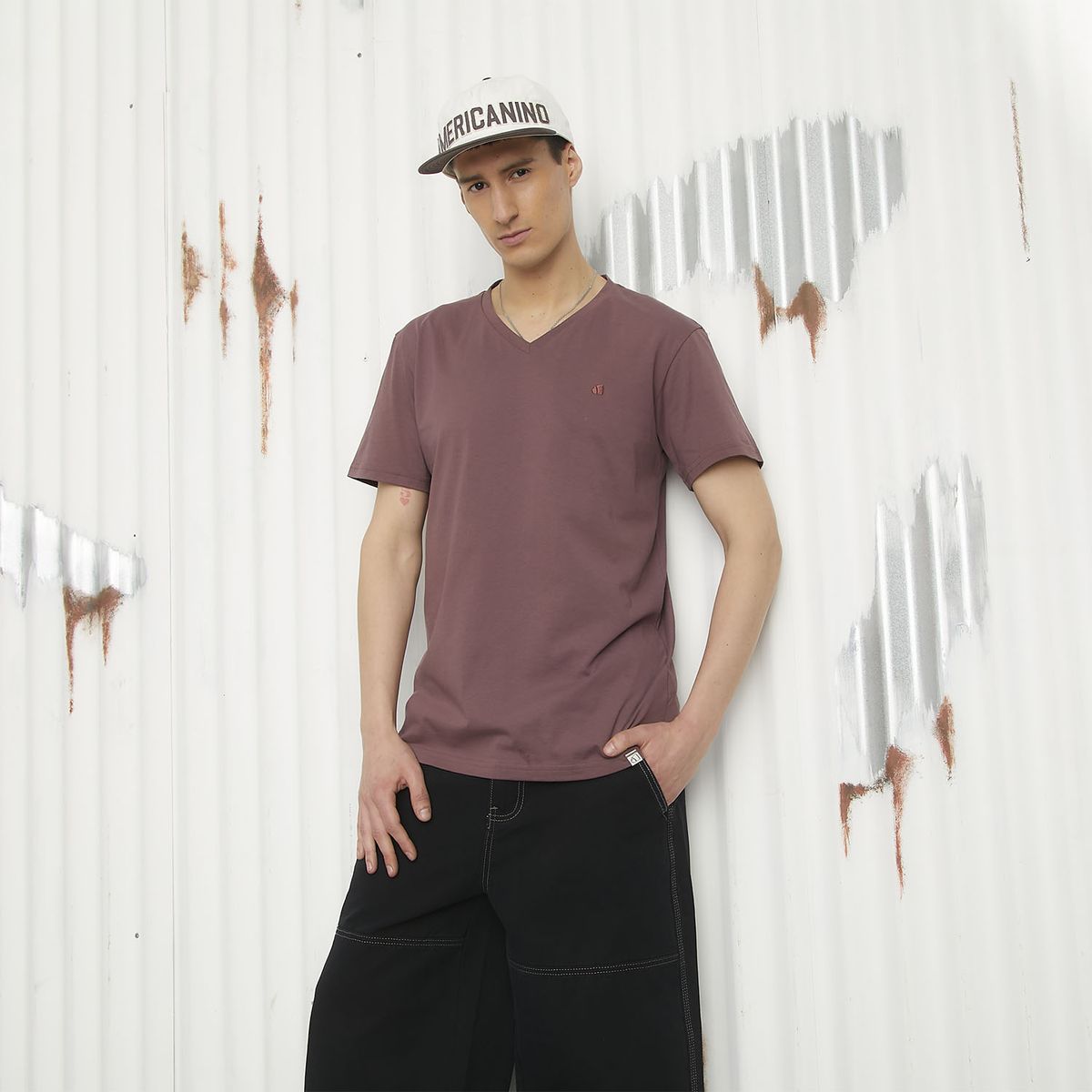 AMERICANINO - Polera Manga Corta Hombre Americanino