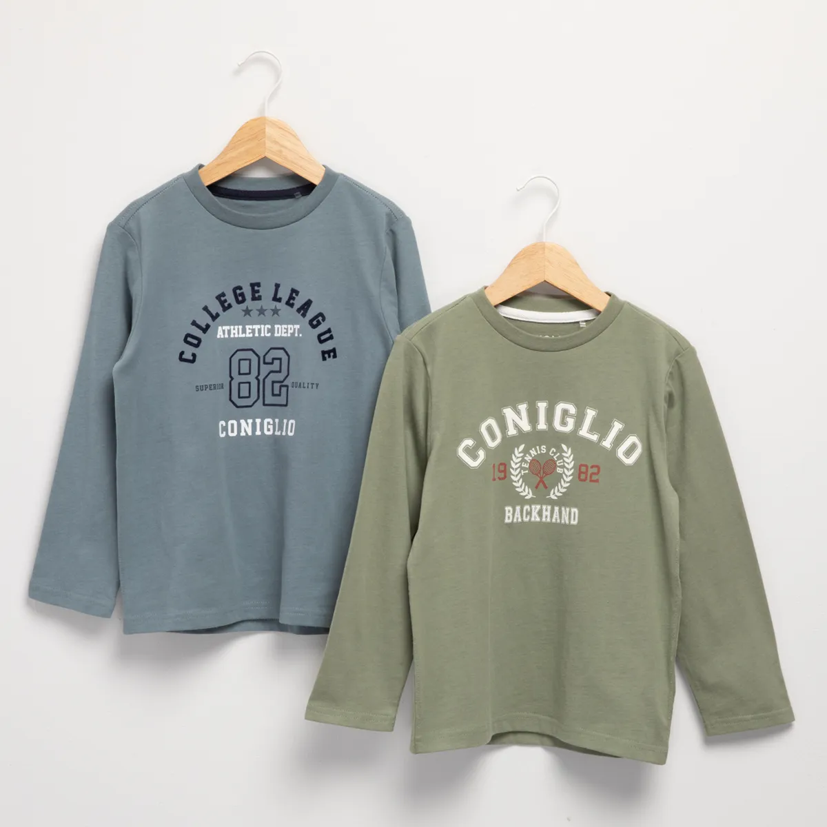 CONIGLIO - Pack de 2 Poleras Niño Manga Corta Algodón Coniglio