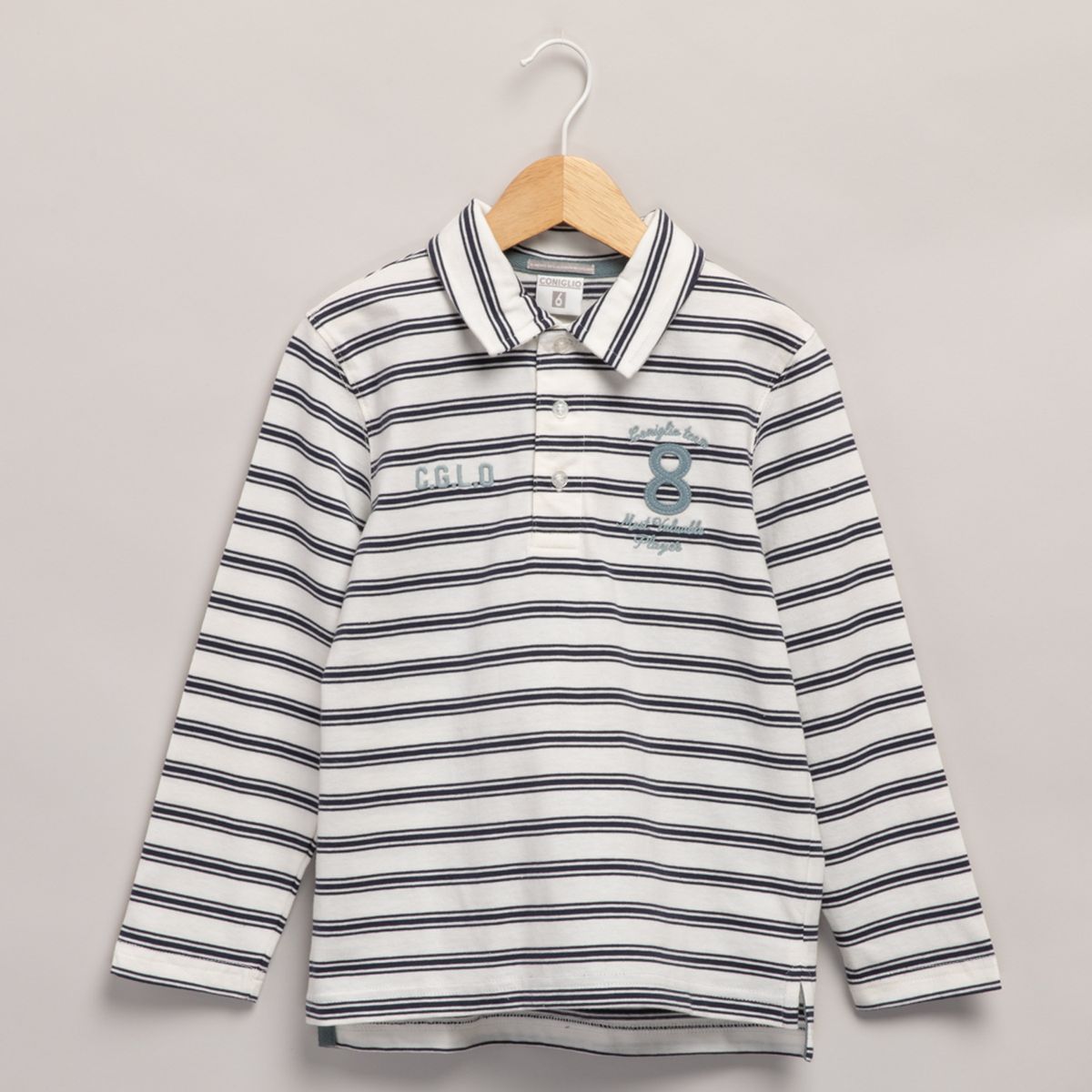 CONIGLIO - Polera Niño Manga Larga Algodón Coniglio