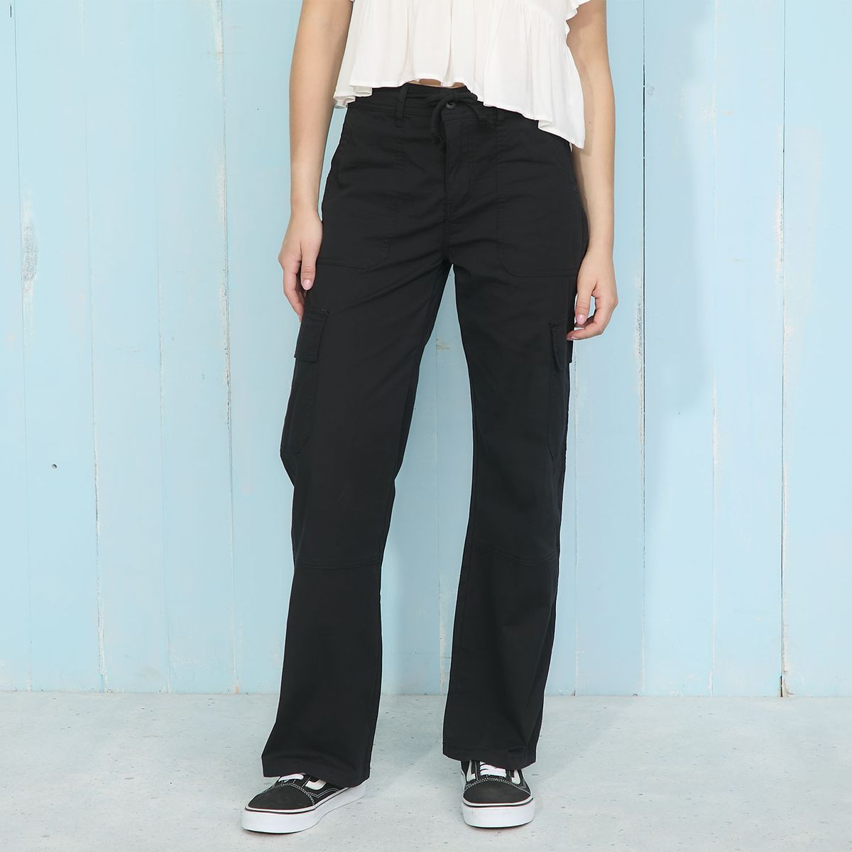 DOO AUSTRALIA - Pantalón Cargo Tiro Medio Mujer Doo Australia