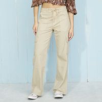 Pantalón Cargo Tiro Medio Mujer