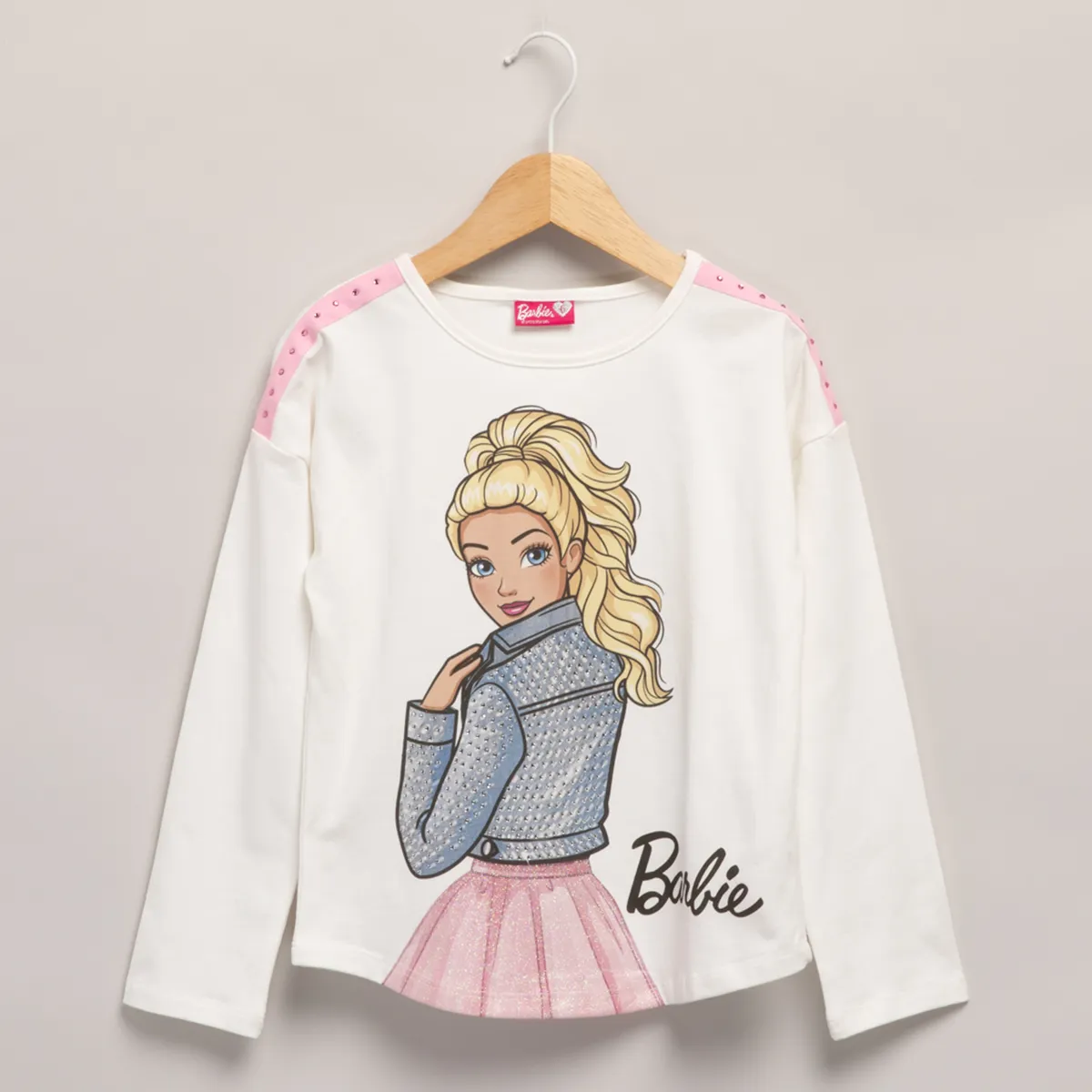 BARBIE - Polera Niña Algodón Barbie