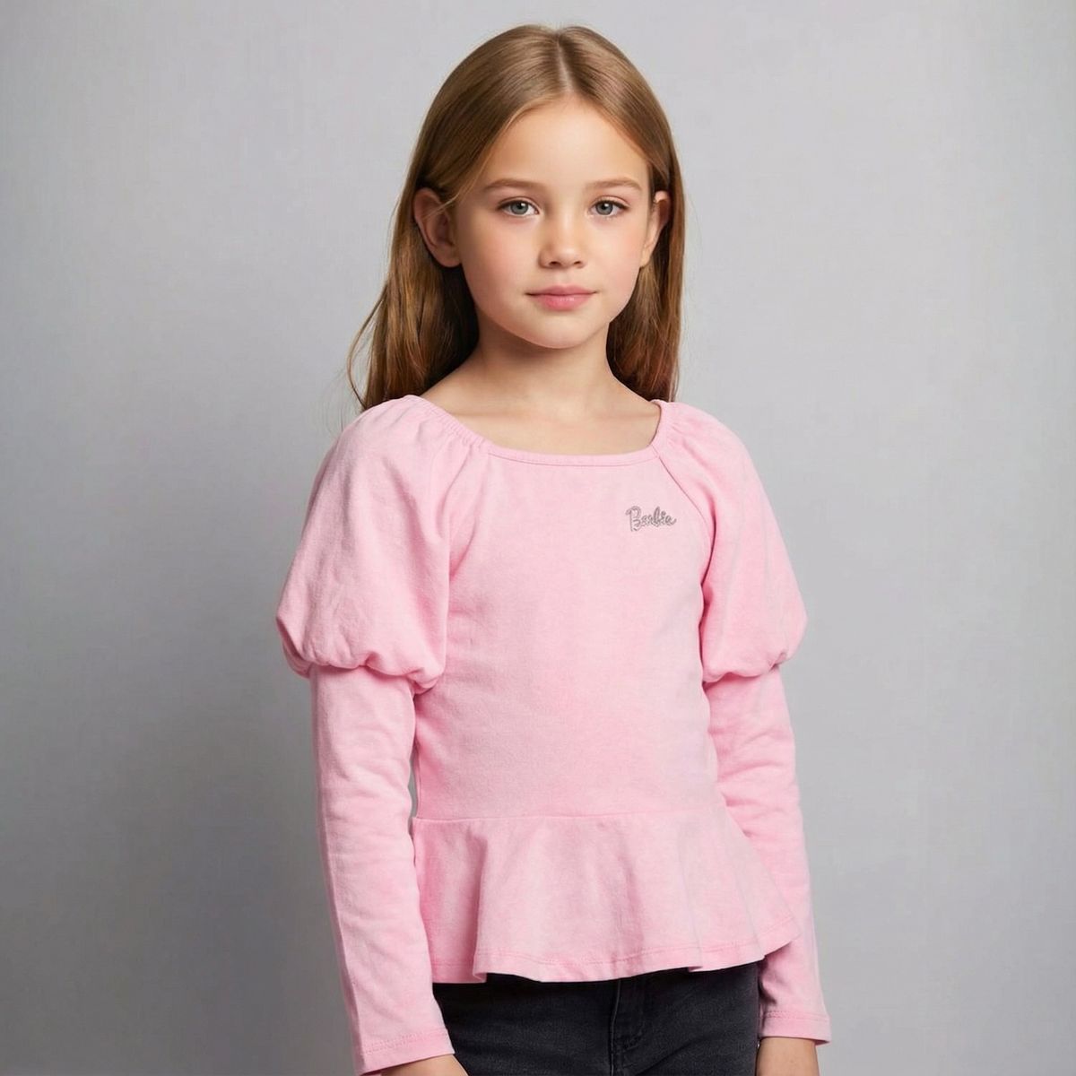 BARBIE - Polera Niña Algodón Barbie