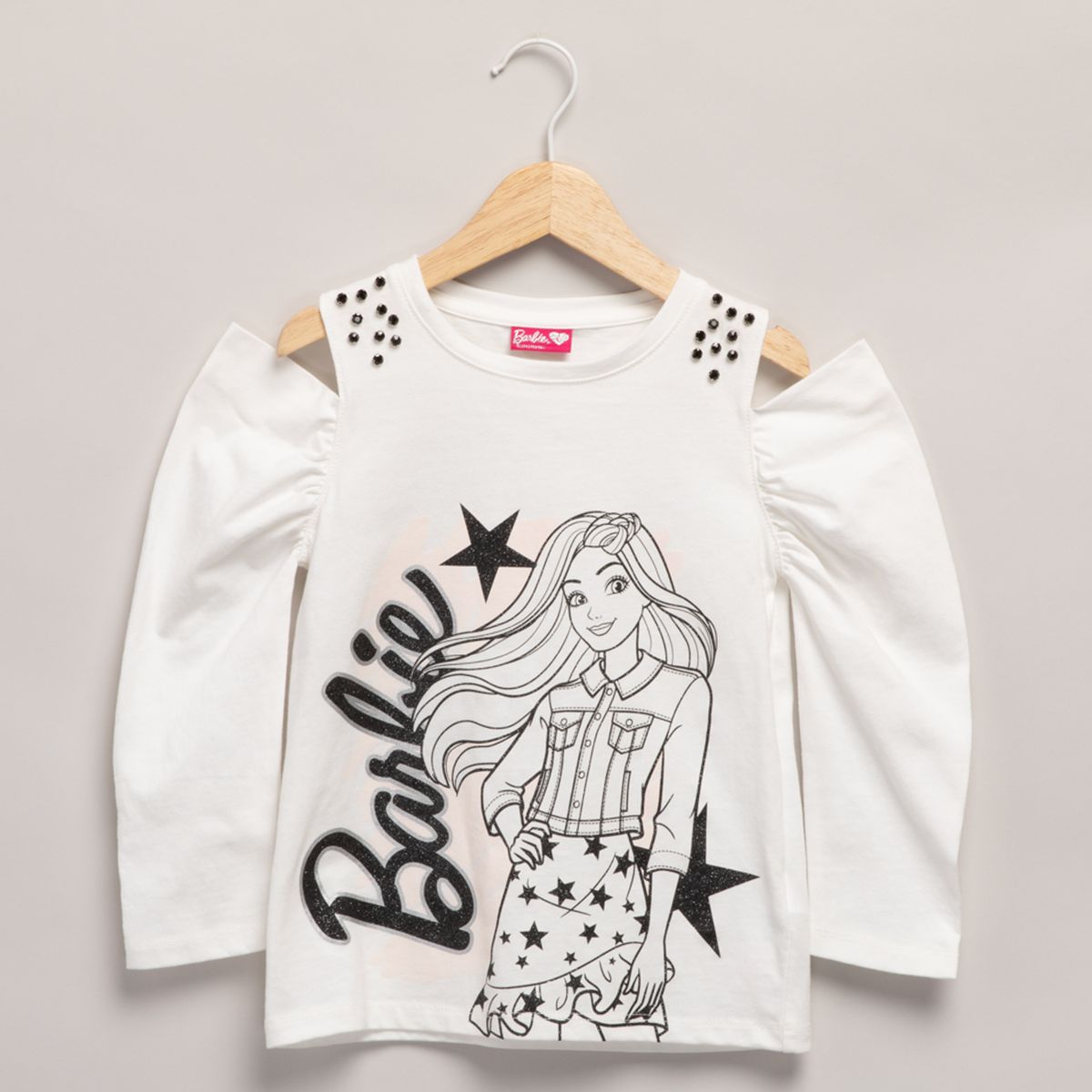 BARBIE - Polera Niña Algodón Barbie