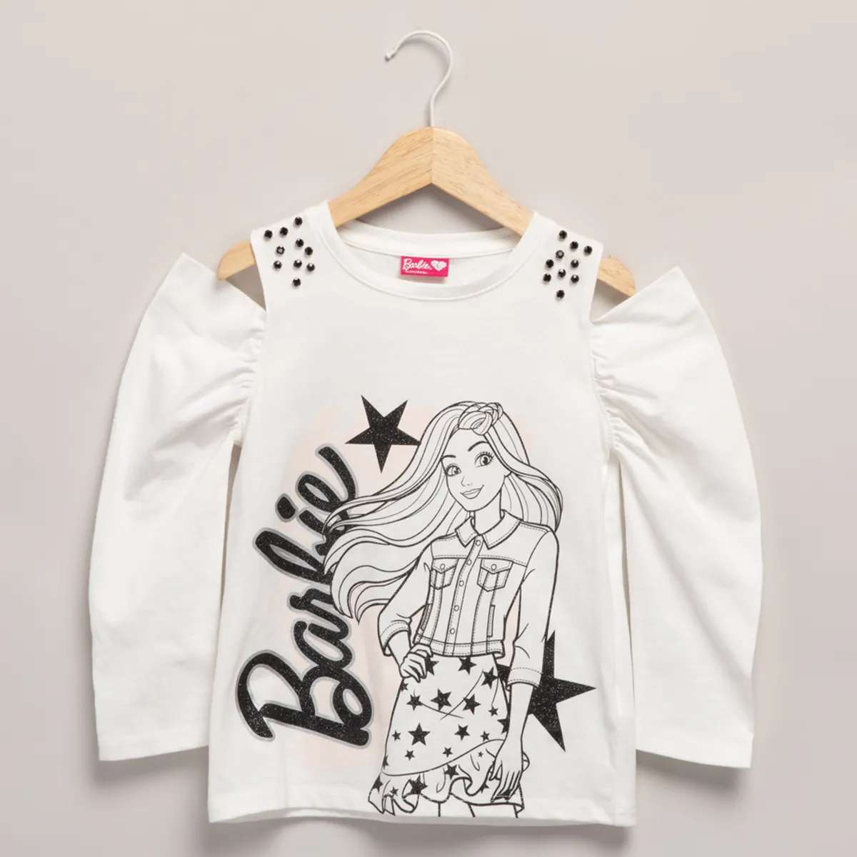 BARBIE - Polera Niña Algodón Barbie