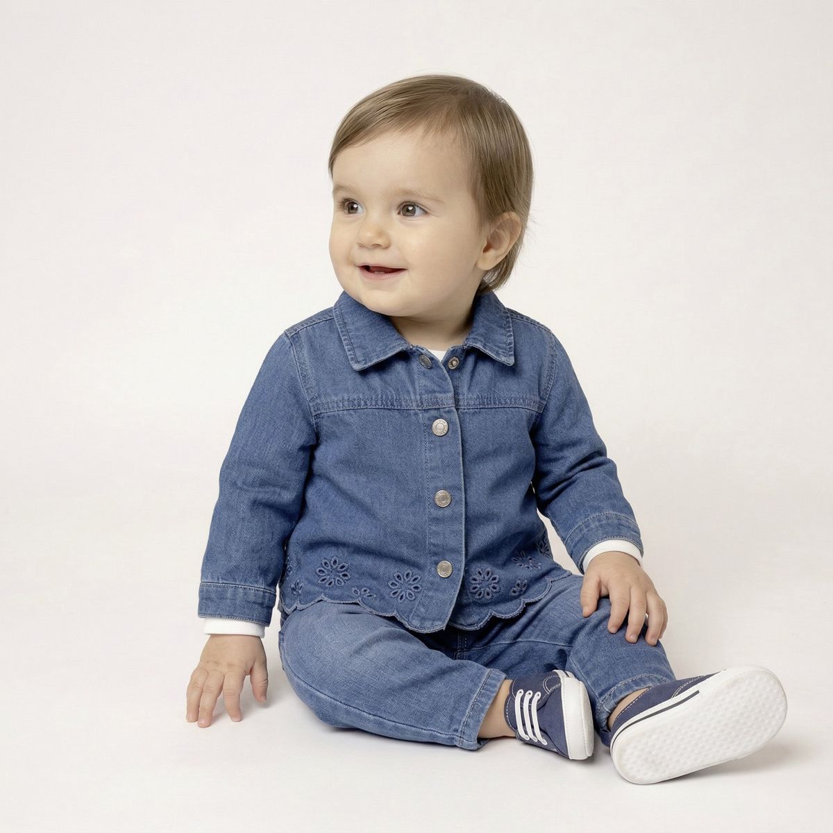 YAMP - Chaqueta Jeans Bebé Niña Yamp