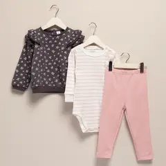 YAMP - Conjunto Polerón Más Calza Más Body Bebé