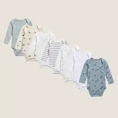 YAMP - Pack De 7 Bodys Bebé Niño Algodón