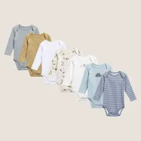 Pack De 7 Bodys Bebé Niño Algodón