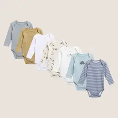 YAMP - Pack De 7 Bodys Bebé Niño Algodón