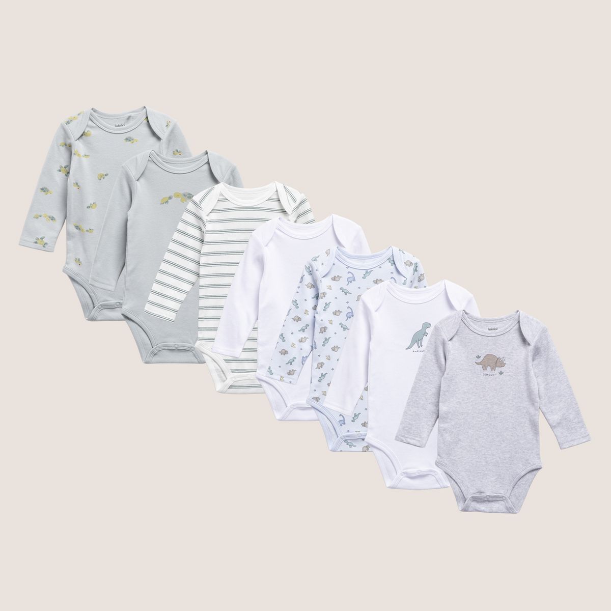 YAMP - Pack De 7 Bodys Bebé Niño Algodón Yamp