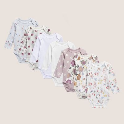 Imagen 1 del producto Pack De 7 Bodys Bebé Niña Algodón