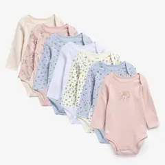 YAMP - Pack De 7 Bodys Bebé Niña Algodón