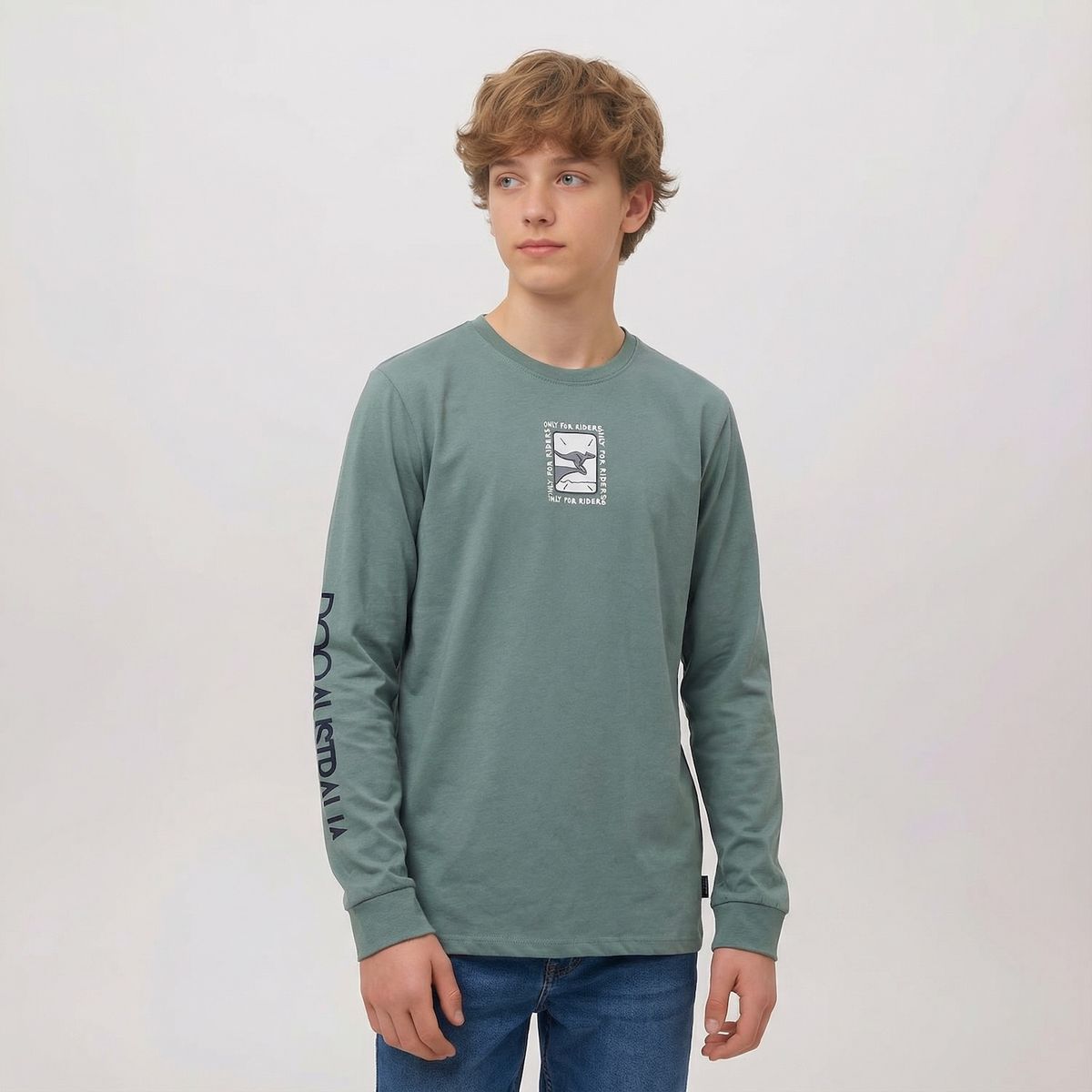 DOO AUSTRALIA - Polera Manga Larga Algodón Niño Doo Australia