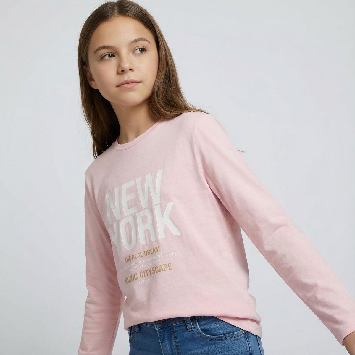 ELEVEN - Polera Manga Larga Niña Eleven
