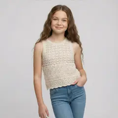 DOO AUSTRALIA - Chaleco Algodón Niña Beige