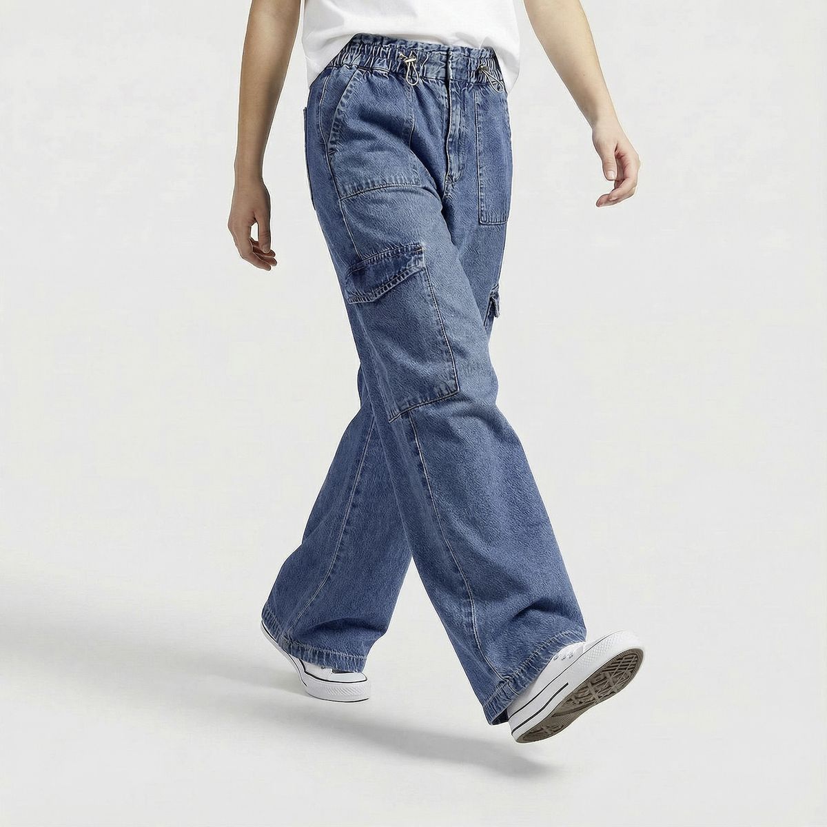 ELEVEN - Pantalón Jean Cargo Niña Eleven