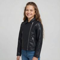 Chaqueta Efecto Cuero Niña