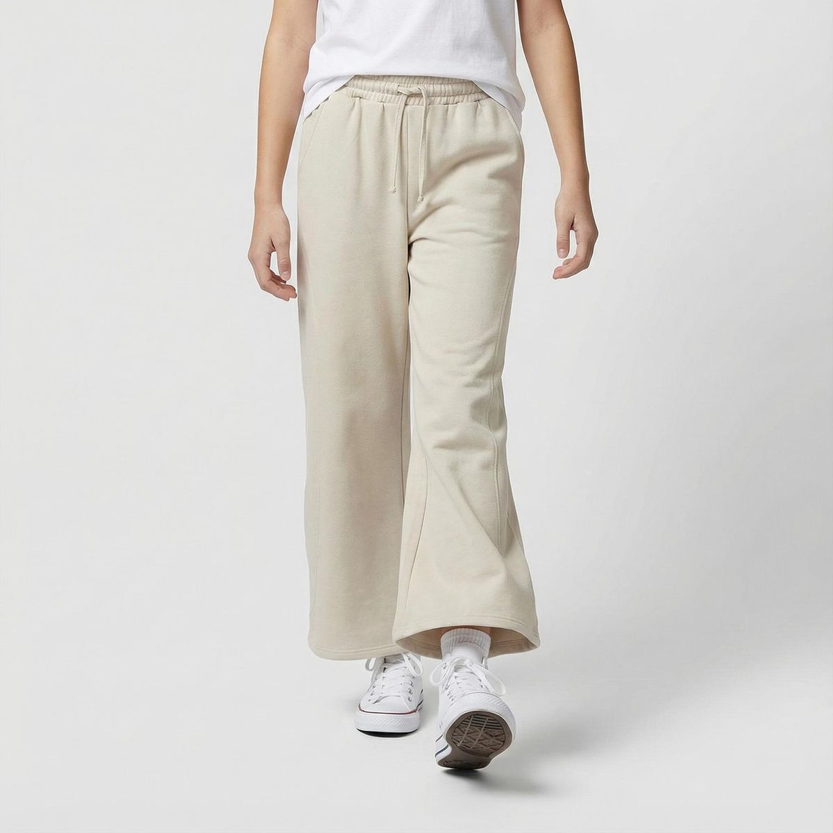 DOO AUSTRALIA - Pantalón Buzo Algodón Niña Beige Doo Australia