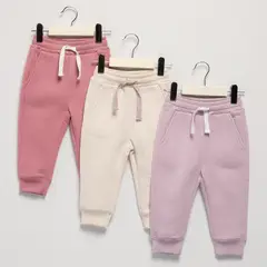 YAMP - Pack De 3 Pantalónes De Buzo Bebé Niña