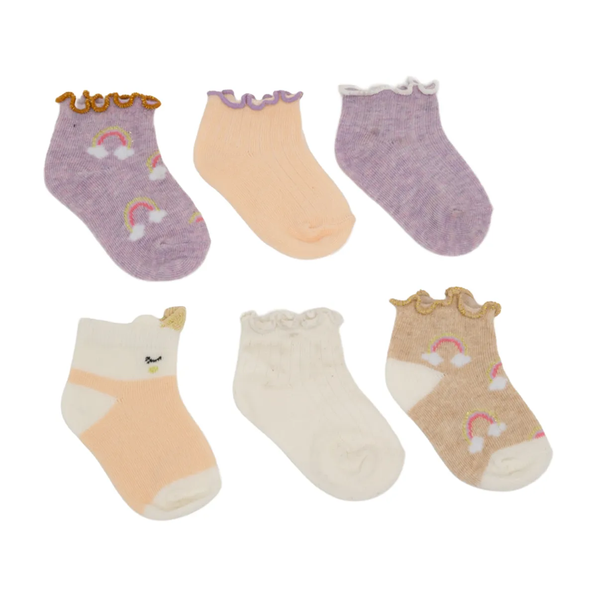 YAMP - Pack de 6 Pares de Calcetines Bebé Yamp