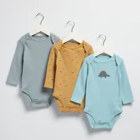 Pack De 3 Bodys Bebé Niño Algodón