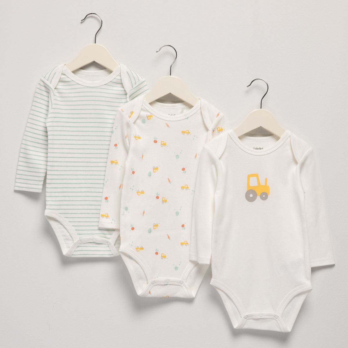 YAMP - Pack De 3 Bodys Bebé Niño Algodón Yamp