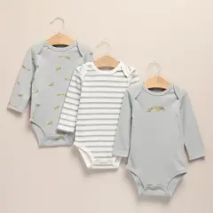 YAMP - Pack De 3 Bodys Bebé Niño Algodón