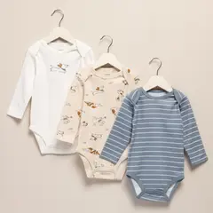 YAMP - Pack De 3 Bodys Bebé Niño Algodón