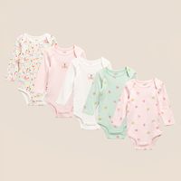 Pack De 5 Bodys Bebé Niña Algodón