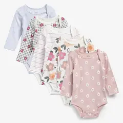 YAMP - Pack De 5 Bodys Bebé Niña Algodón