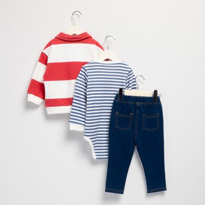 Imagen 2 del producto Conjunto Polerón Más Body Más Pantalón Bebe