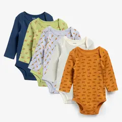 YAMP - Pack De 5 Bodys Bebé Niño Algodón