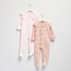 YAMP - 2 Pijamas Enterito Algodón Bebé Niña
