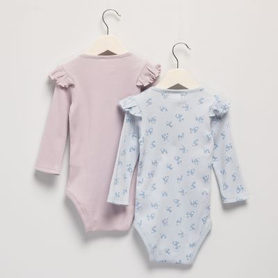 Imagen 2 del producto Pack De 2 Bodys Bebé Niña Algodón