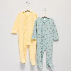 YAMP - 2 Pijamas Enterito Algodón Bebé Niña
