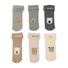 YAMP - 6 Pares Calcetines Algodón Unisex Bebé