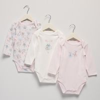 Pack De 3 Bodys Bebé Niña Algodón