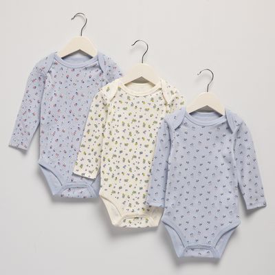Imagen 1 del producto Pack De 3 Bodys Bebé Niña Algodón