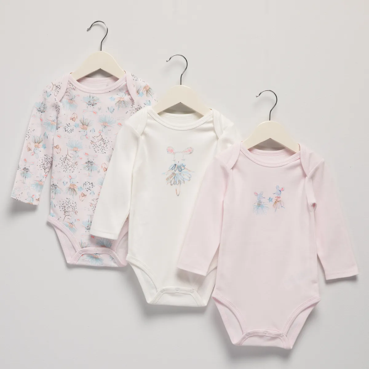 YAMP - Pack De 3 Bodys Bebé Niña Algodón Yamp