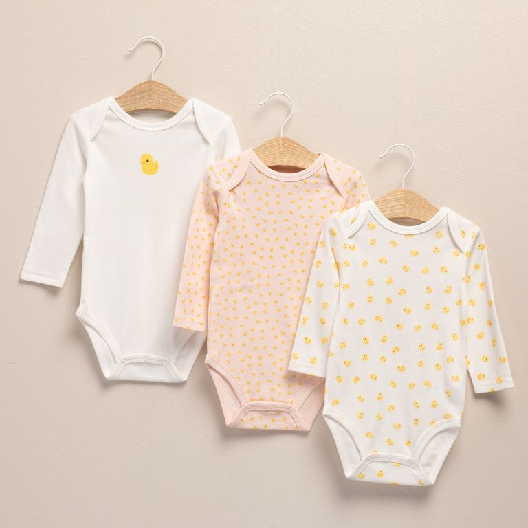 YAMP Pack De 3 Bodys Bebé Niña Algodón