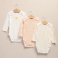 YAMP - Pack De 3 Bodys Bebé Niña Algodón