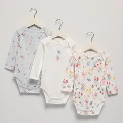 YAMP - Pack De 3 Bodys Bebé Niña Algodón