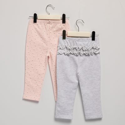 Imagen 2 del producto Pack 2 Calzas Algodón Bebé Niña