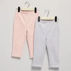 YAMP - Pack 2 Calzas Algodón Bebé Niña