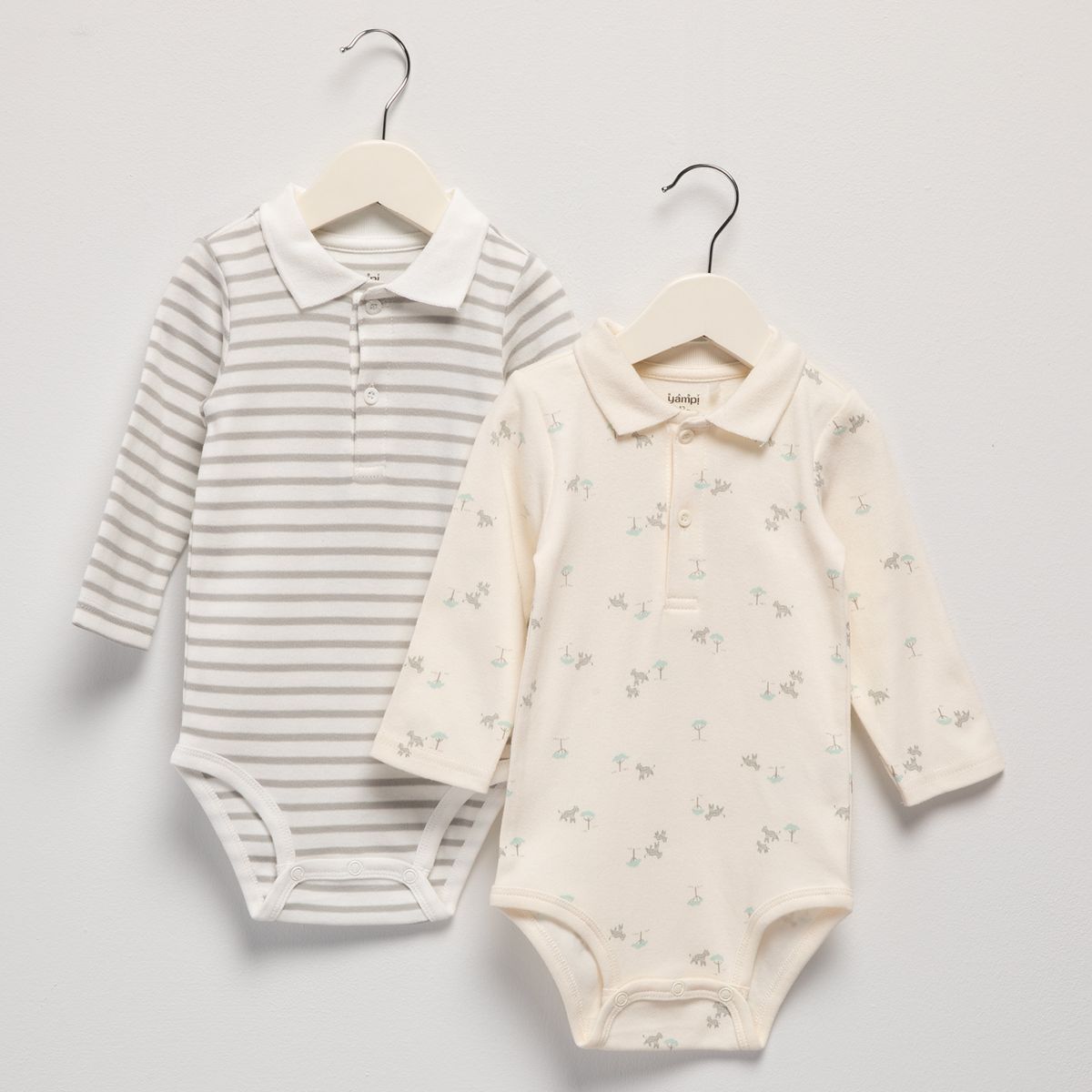 YAMP - Pack De 2 Bodys Bebé Niño Algodón Yamp