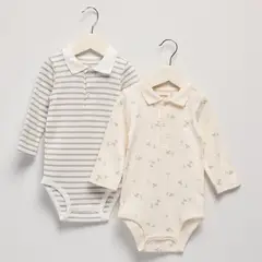 YAMP - Pack De 2 Bodys Bebé Niño Algodón