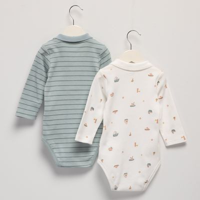 Imagen 2 del producto Pack De 2 Bodys Bebé Niño Algodón